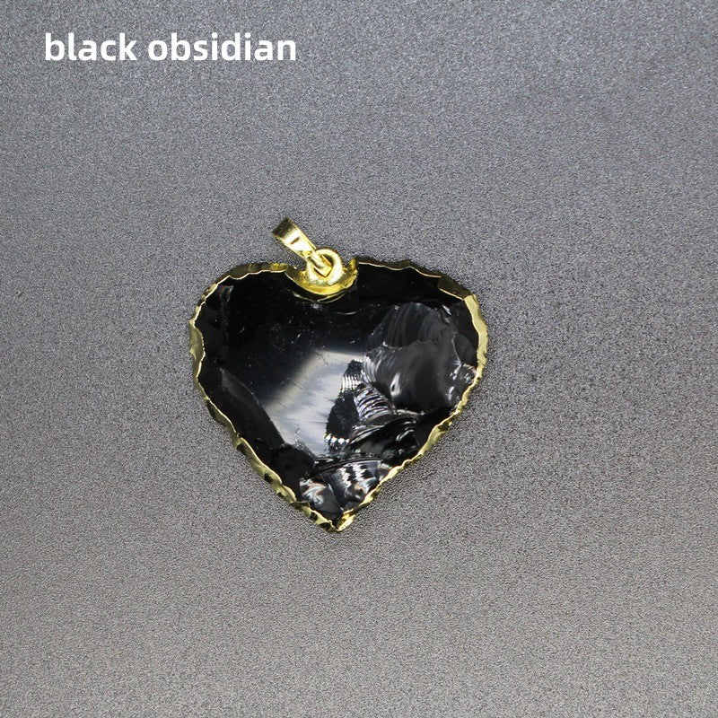 Raw Cut Moon Star Sword Heart Pendant Necklace Wholesale