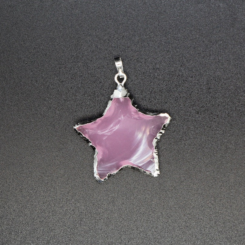 Raw Cut Moon Star Sword Heart Pendant Necklace Wholesale