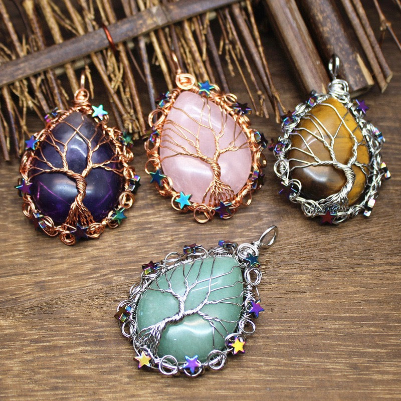Wire Wrapped Crystal Teardrop Wholesale
