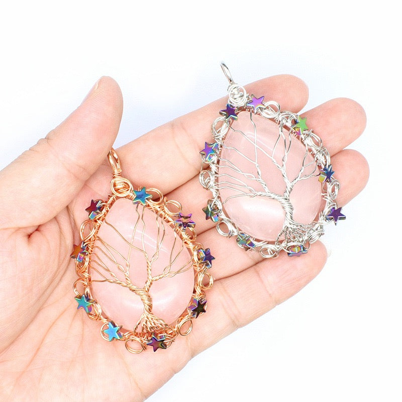 Wire Wrapped Crystal Teardrop Wholesale