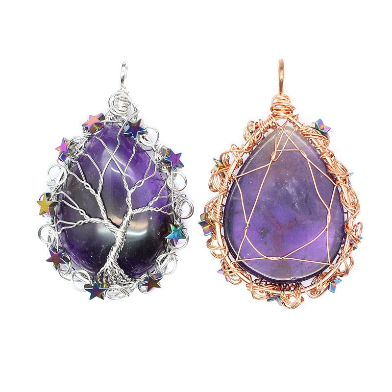 Wire Wrapped Crystal Teardrop Wholesale