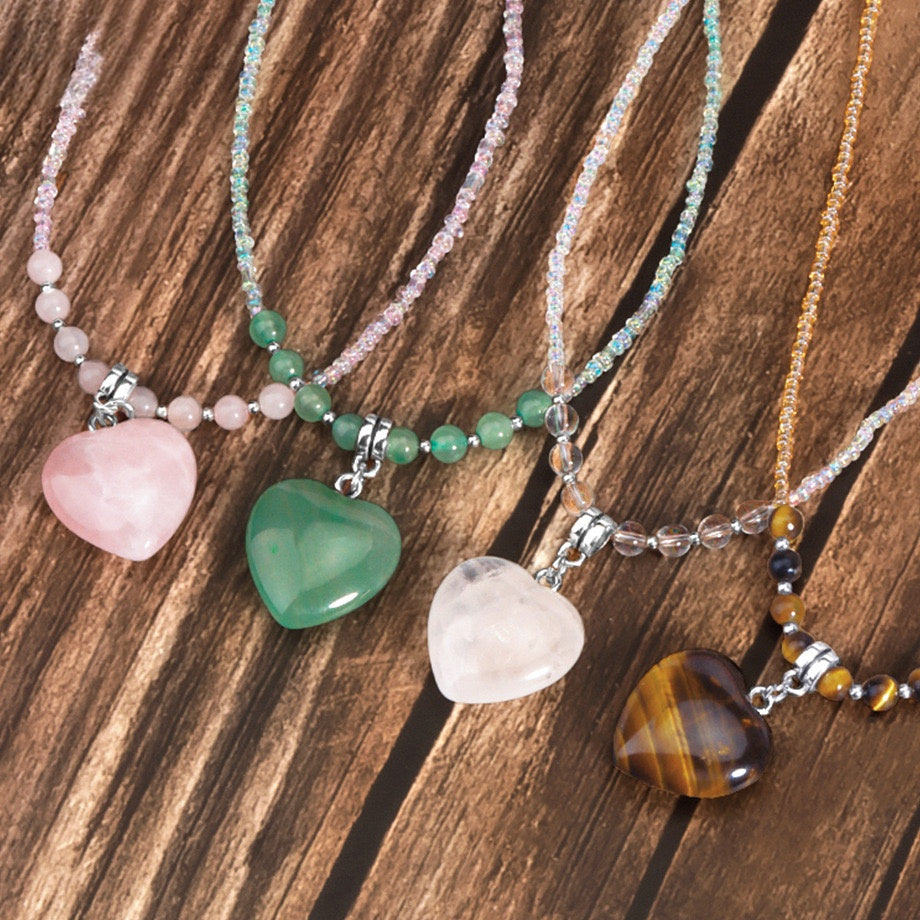 Crystal Heart Pendant Necklace