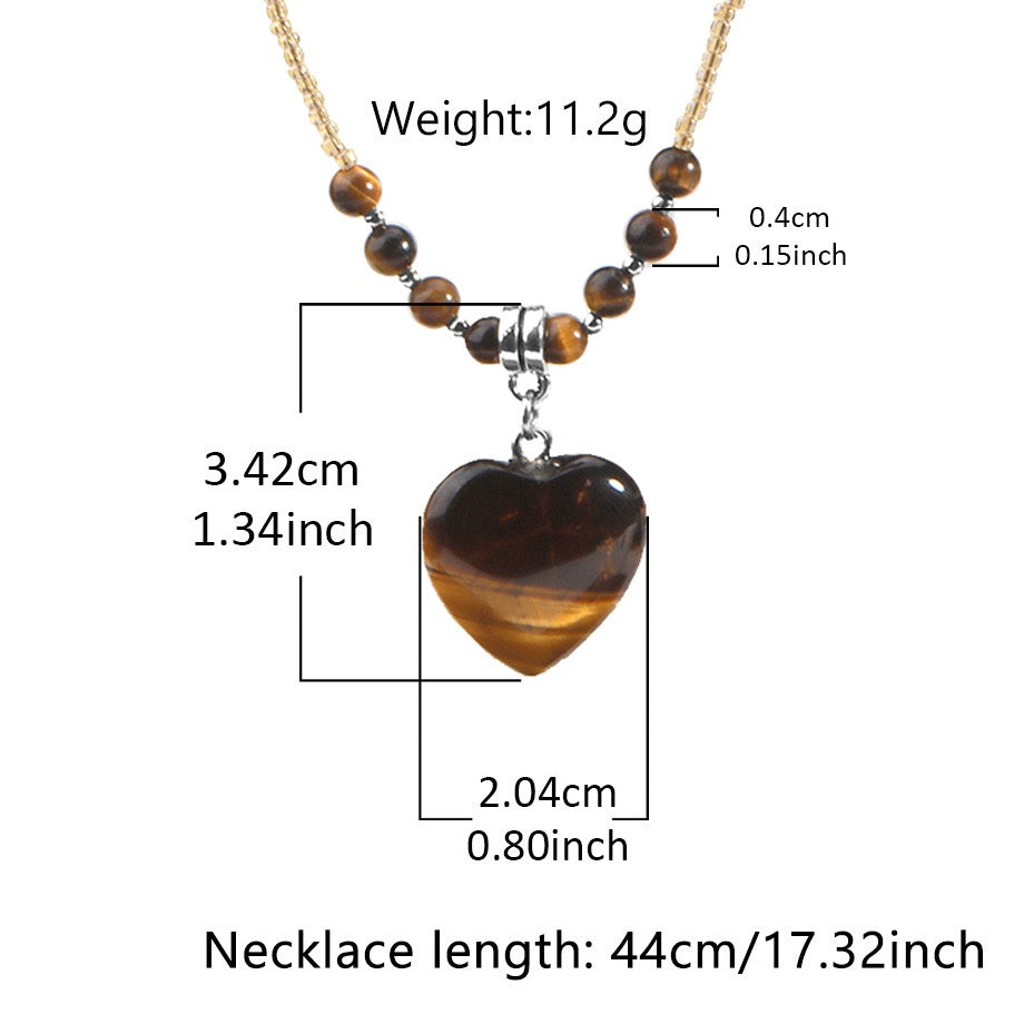 Crystal Heart Pendant Necklace