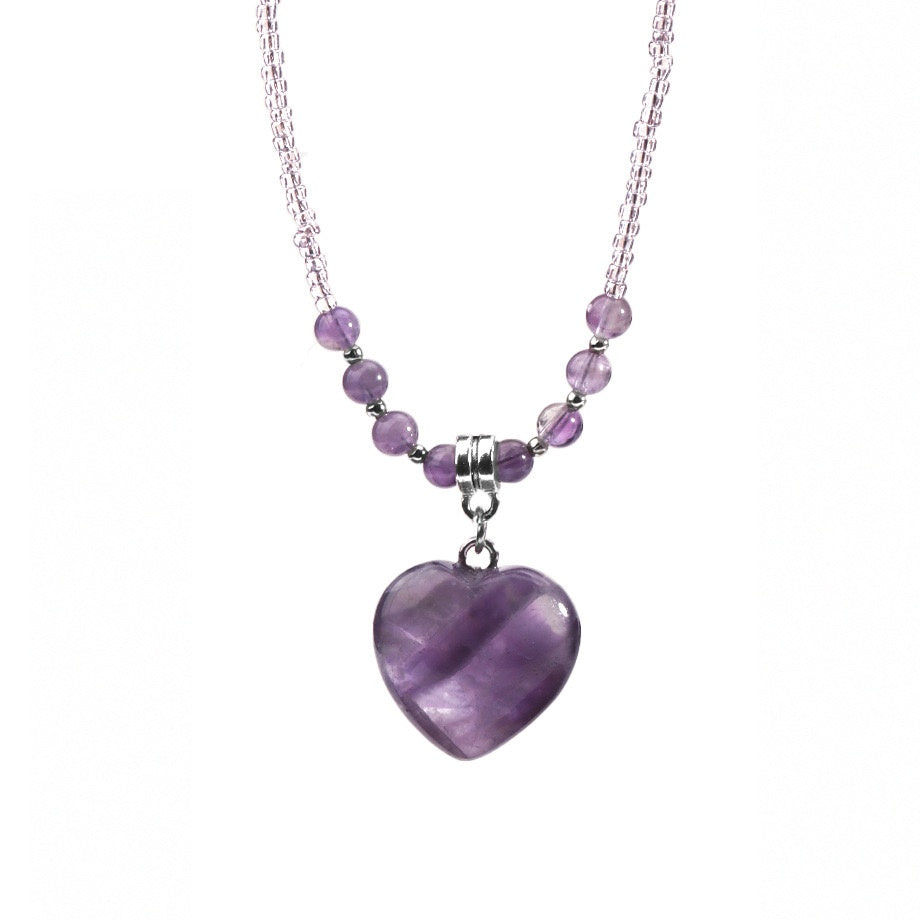 Crystal Heart Pendant Necklace