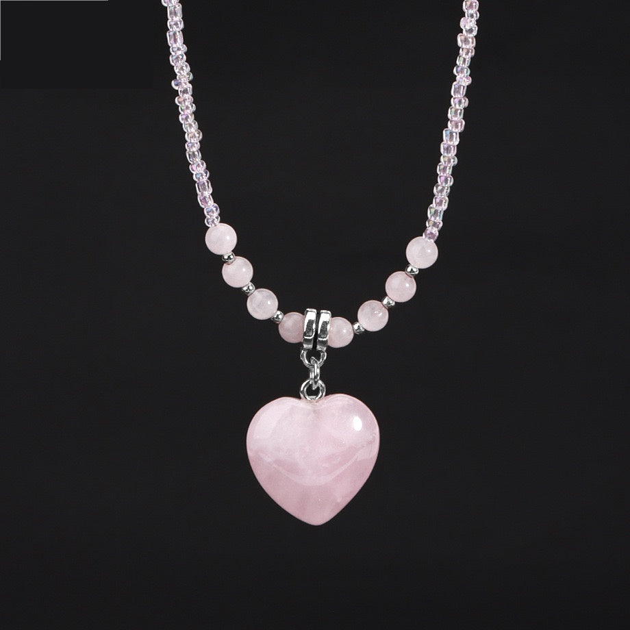 Crystal Heart Pendant Necklace