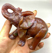 12CM Ocean Jasper Handcarved Elephant Carving Natural Crystal Home Decoration Gift