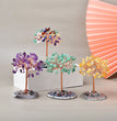 Natural Crystal Stone Chips Tree DIY Wire Wrapping Money Tree Fortune Tree Gift Home Decoration