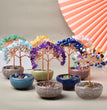 Natural Crystal Stone Chips Tree DIY Wire Wrapping Money Tree Fortune Tree Gift Home Decoration