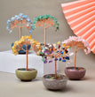 Natural Crystal Stone Chips Tree DIY Wire Wrapping Money Tree Fortune Tree Gift Home Decoration