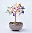 Natural Crystal Stone Chips Tree DIY Wire Wrapping Money Tree Fortune Tree Gift Home Decoration