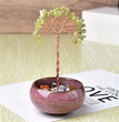 Natural Crystal Stone Chips Tree DIY Wire Wrapping Money Tree Fortune Tree Gift Home Decoration