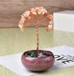 Natural Crystal Stone Chips Tree DIY Wire Wrapping Money Tree Fortune Tree Gift Home Decoration