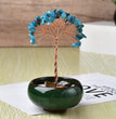 Natural Crystal Stone Chips Tree DIY Wire Wrapping Money Tree Fortune Tree Gift Home Decoration