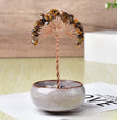 Natural Crystal Stone Chips Tree DIY Wire Wrapping Money Tree Fortune Tree Gift Home Decoration