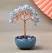 Natural Crystal Stone Chips Tree DIY Wire Wrapping Money Tree Fortune Tree Gift Home Decoration