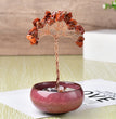 Natural Crystal Stone Chips Tree DIY Wire Wrapping Money Tree Fortune Tree Gift Home Decoration