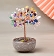 Natural Crystal Stone Chips Tree DIY Wire Wrapping Money Tree Fortune Tree Gift Home Decoration