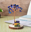 Natural Crystal Stone Chips Tree Cartoon House Base DIY Wire Wrapping Money Tree Fortune Tree Gift Home Decoration