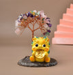 Money Lion Natural Crystal Stone Chips Tree DIY Wire Wrapping Money Tree Fortune Tree Gift Home Decoration