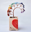 Natural Crystal Stone Chips Tree DIY Wire Wrapping Money Tree Fortune Tree Gift Home Decoration