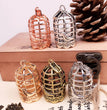 Bird Cage Metal Sphere Holder Necklace Perfume Pendant Sweater Chain