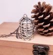 Bird Cage Metal Sphere Holder Necklace Perfume Pendant Sweater Chain