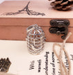 Bird Cage Metal Sphere Holder Necklace Perfume Pendant Sweater Chain