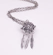 Dream Catcher Metal Sphere Holder Necklace Perfume Pendant Sweater Chain