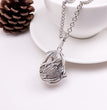 Swan Metal Sphere Holder Necklace Perfume Pendant Sweater Chain