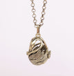 Swan Metal Sphere Holder Necklace Perfume Pendant Sweater Chain