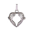 Heart Angel Wing Metal Sphere Holder Necklace Perfume Pendant Sweater Chain