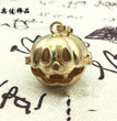 Pumpkin Lantern Metal Sphere Holder Necklace Perfume Pendant Sweater Chain