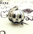 Pumpkin Lantern Metal Sphere Holder Necklace Perfume Pendant Sweater Chain