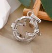 Four Leaf Clover Metal Sphere Holder Necklace Perfume Pendant Sweater Chain