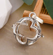 Four Leaf Clover Metal Sphere Holder Necklace Perfume Pendant Sweater Chain