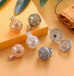 Net Metal Sphere Holder Necklace Perfume Pendant Sweater Chain