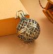 Net Metal Sphere Holder Necklace Perfume Pendant Sweater Chain