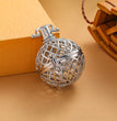 Net Metal Sphere Holder Necklace Perfume Pendant Sweater Chain