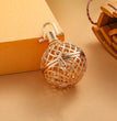 Net Metal Sphere Holder Necklace Perfume Pendant Sweater Chain