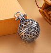 Net Metal Sphere Holder Necklace Perfume Pendant Sweater Chain