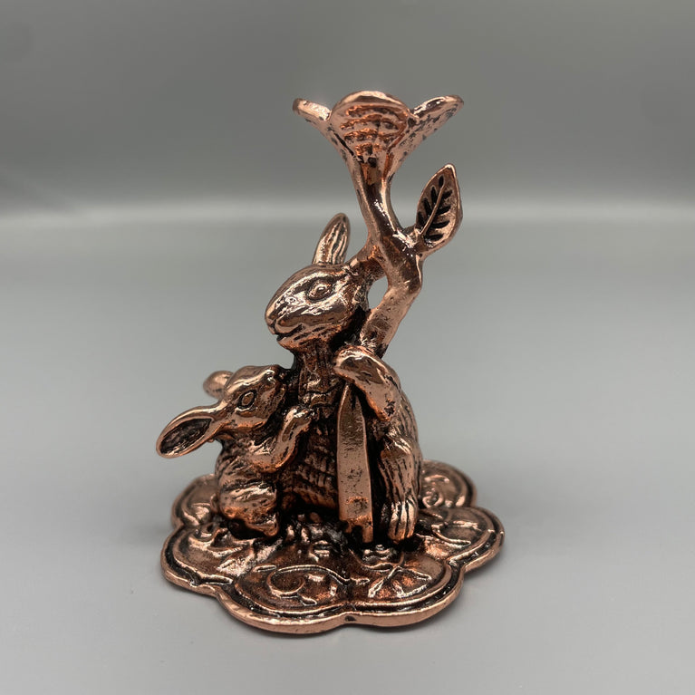 Rabbit Metal Crystal Sphere Holder Ball Stand Decoration