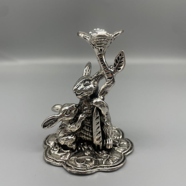 Rabbit Metal Crystal Sphere Holder Ball Stand Decoration