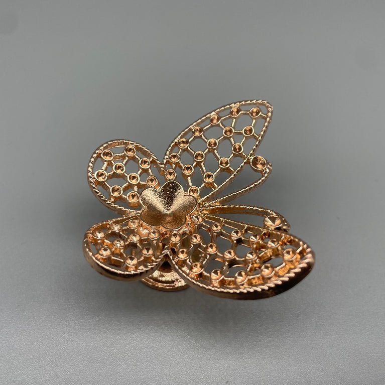 Butterfly Metal Crystal Sphere Holder Ball Stand Decoration