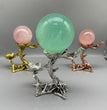 Plum Flower Tree Metal Crystal Multiple Sphere Holder Ball Stand Decoration