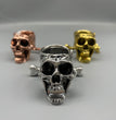 Skull Metal Crystal Sphere Holder Ball Stand Decoration