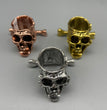 Skull Metal Crystal Sphere Holder Ball Stand Decoration