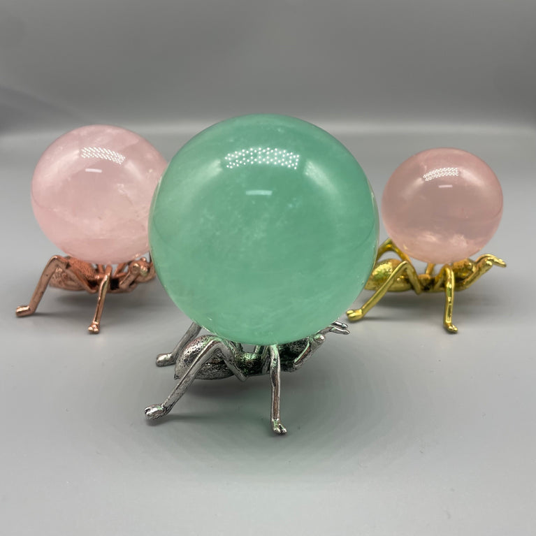 Ant Metal Crystal Sphere Holder Ball Stand Decoration