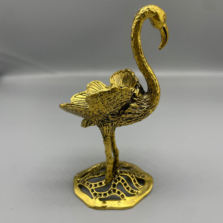 Swan Metal Crystal Sphere Holder Ball Stand Decoration