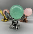 Angel Metal Crystal Sphere Holder Ball Stand Decoration