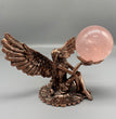 Angel Metal Crystal Sphere Holder Ball Stand Decoration